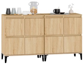 vidaXL Ντουλάπια 2 τεμ. Sonoma Δρυς 60x35x70 εκ. Επεξεργασμένο Ξύλο