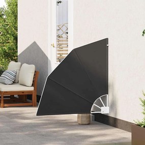 vidaXL Αδιάφανο σκίαστρο μπαλκονιού Ανθρακί 115 x 115 εκ ύφασμα