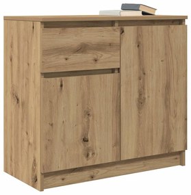 Συρταριέρα με Συρτάρια Τεχνίτης Δρυς 71x35x65 εκ. Επεξ. Ξύλο - Καφέ