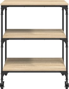 vidaXL Καρότσι Κουζίνας Δρύς Sonoma 60 x 41 x 76 εκ.