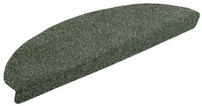 vidaXL Πατάκια Σκάλας Αυτοκόλ. 15 τεμ Πράσινα 65x21x4 εκ. Βελονιασμένο