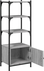 vidaXL Βιβλιοθήκη 3 Επιπέδων Γκρι Sonoma 41x30x109,5 εκ. Επεξεργ. Ξύλο
