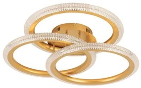Πλαφονιέρα Φωτιστικό Οροφής LED Χρυσό Katia 4271900 Viokef 4271900 Χρυσό