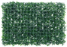  vidaXL Φράχτης 6 τεμ. Πράσινος 40 x 60 εκ. από Τεχνητά Φύλλα Θάμνου