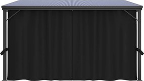 vidaXL Κιόσκι με Κουρτίνα Ανθρακί 405 x 294 x 244 εκ.