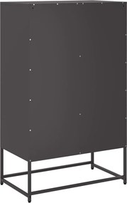 vidaXL Ντουλάπι Μαύρο 68x39x111,5 εκ. από Χάλυβα