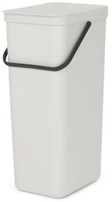 Brabantia 1005554 Κάδος Απορριμμάτων Πλαστικός Sort&amp;Go 40L, Light Grey