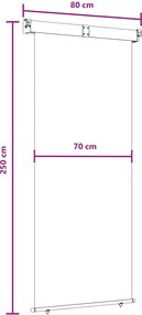 vidaXL Αυλούπα Πλευράς Μπαλκονιού 100% πολυεστέρας σίδερο χάλυβας