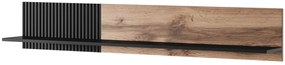 RANDOM P-1 hanging shelf, color: wotan oak/black DIOMMI V-PL-RANDOM-P-1