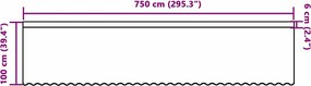 vidaXL Κουρτίνα Δαντέλας με κουρτίνες Λευκό 100x750εκ Πολυεστέρας