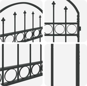 vidaXL Στύλος Περιφράξεων ASSEN 200 x 88 x 14 εκ Ατσάλι Γκρι