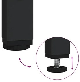 Ραφιέρα Κουζίνας Sonoma Δρυς 90x40x132 εκ. Επ. Ξύλο &amp; Μέταλλο - Καφέ