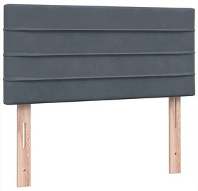 ΚΡΕΒΑΤΙ BOXSPRING ΜΕ ΣΤΡΩΜΑ ΣΚΟΥΡΟ ΓΚΡΙ 90X210 ΕΚ. ΒΕΛΟΥΔΙΝΟ 3318184