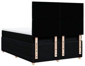 ΚΡΕΒΑΤΙ BOXSPRING ΜΕ ΣΤΡΩΜΑ ΜΑΥΡΟ 160X200 ΕΚ. ΥΦΑΣΜΑΤΙΝΟ 3294423