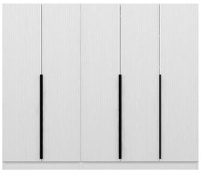 Ντουλάπα Πεντάφυλλη Kale Plus 506MNR2604 225x52x210cm White Five Door