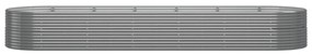 vidaXL Ζαρντινιέρα Γκρι 510x140x68 εκ. Ατσάλι με Ηλεκτρ. Βαφή Πούδρας
