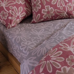Σεντόνια Μονά (Σετ) Nef-Nef Homeware Harmony Bordo