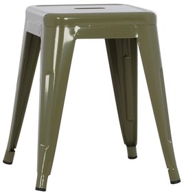 ΣΚΑΜΠΟ ΜΕΤΑΛΛΙΚΟ MELITA HM0096.43 ΣΕ DARK OLIVE ΧΡΩΜΑ 37x37x45Υεκ. (1 Τεμμάχια)