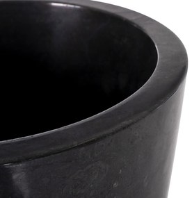 Νιπτήρας C7808.01 Μαρμάρινος Κωνικός σε Μαύρο &amp; Γκρί Φ40x90Yεκ. 40x40x90 εκ.