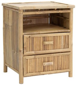 Κομοδίνο Ofra bamboo φυσικό 56x46x69εκ 56x46x69 εκ.