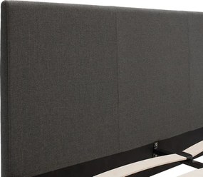 Κρεβάτι Nevil pakoworld 150x200 με ύφασμα χρώμα ανθρακί