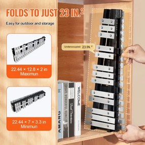 VEVOR 32 Note Glockenspiel Xylophone Bell Kit with Mallets, Drum Sticks and Bag