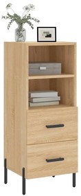 vidaXL Ντουλάπι Sonoma Δρυς 34,5x34x90 εκ. από Επεξεργασμένο Ξύλο