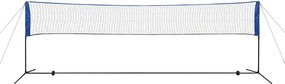 vidaXL Σετ Φιλέ Μπάντμιντον 500 x 155 εκ. με Μπαλάκια Μπάντμιντον