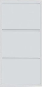 Shoe Cabinet 3 Piece Metal - White White