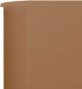 vidaXL Προστατευτικό Αέρα με 3 Πάνελ Taupe 400 x 80 εκ. Υφασμάτινο
