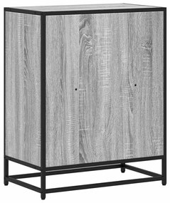 ντουλάπι βιβλίων vidaXL Γκρι Sonoma 60x35x76 cm Κατασκευασμένο ξύλο