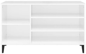 Παπουτσοθήκη Γυαλιστερό Λευκό 102x36x60 εκ. Επεξεργασμένο Ξύλο - Λευκό