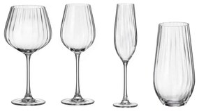 Σετ Κρυστάλλινα Ποτήρια Columba Optic - Crystal Bohemia  – 24τμχ