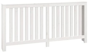 vidaXL Κάλυμμα Καλοριφέρ Λευκό 169x19x84 εκ. από Μασίφ Ξύλο Πεύκου