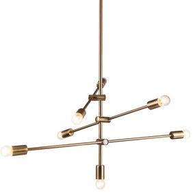 Φωτιστικό Κρεμαστο Aca OD680107BR LUTHER Οξυντέ (Bronzed)