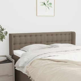 vidaXL Κεφαλάρι με Πτερύγια Taupe 147x16x78/88 εκ. Υφασμάτινο