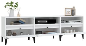 vidaXL Έπιπλο Τηλεόρασης Λευκό 150x30x44,5 εκ. Επεξεργασμένο Ξύλο