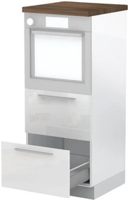 Επιδαπέδιο ντουλάπι φούρνου ψηλό Raval K14-60-2MB-Λευκό γυαλιστερό - 60.00Χ60.00Χ148.00cm