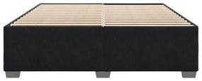 vidaXL Σκελετός Κρεβατιού Χωρίς Στρώμα Μαύρο 180x200 εκ. Βελούδινο