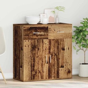 vidaXL Πλαϊνό γραφείο Παλιό ξύλο 78 x 38 x 80 εκ Επεξεργασμένο ξύλο