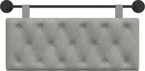 vidaXL Κρεμαστό Κεφαλάρι Ανοιχτό γκρι Βελούδο