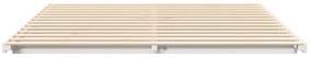 vidaXL Κρεβάτι δαπέδου Λευκό 200 x 200 cm Μασίφ ξύλο πεύκου