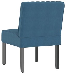 vidaXL Πολυθρόνα Μπλε Βελούδινη