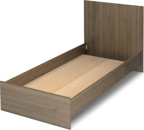 Κρεβάτι Troy Megapap χρώμα καρυδί 100x200εκ.