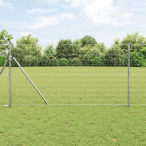 vidaXL Euro Fence με 7 Πόστα 1.4x10 μ Γαλβανισμένος Χάλυβας