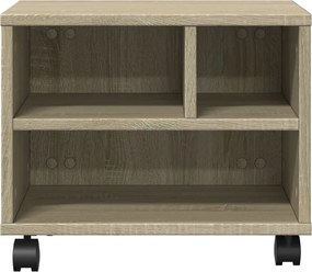 vidaXL Βάση Εκτυπωτή με Ρόδες Sonoma Δρυς 41x32x34,5 εκ.