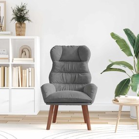 vidaXL Πολυθρόνα Σκούρο Γκρι 69 x 74 x 93 εκ. Βελούδο