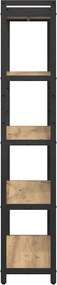 vidaXL Ράφι Βιβλίων 80 x 30 x 155 εκ Επεξεργασμένο ξύλο Artisan Oak