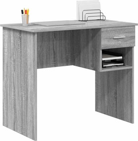 vidaXL Γραφείο Γκρίζο Σονομα 90 x 49 x 75 εκ Επεξεργασμένο ξύλο