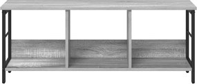 vidaXL Ράφι Βιβλίων Γκρίζο Σονομα 102 x 32 x 40,5 εκ.